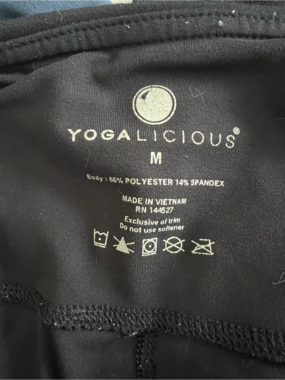 Yogalicious Blue and Black High-Waist Active Leggings Bundle - Picture 3 of 5